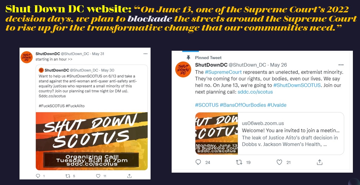 Image: ShutDownDC plans to block Supreme Court June 13