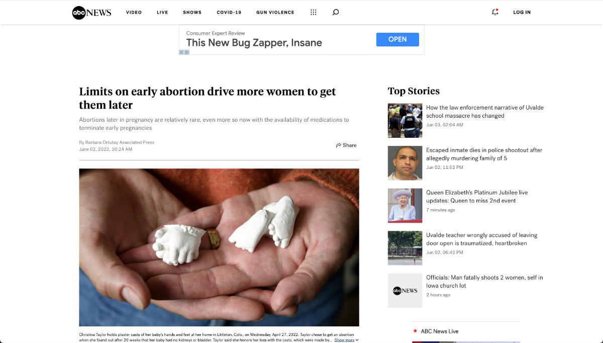 screenshot abc news late term abortion