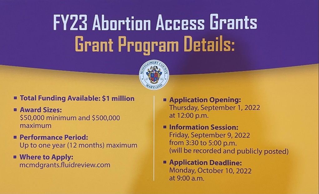 Image: Montgomery County, Maryland sets One Million Dollars aside for abortion
