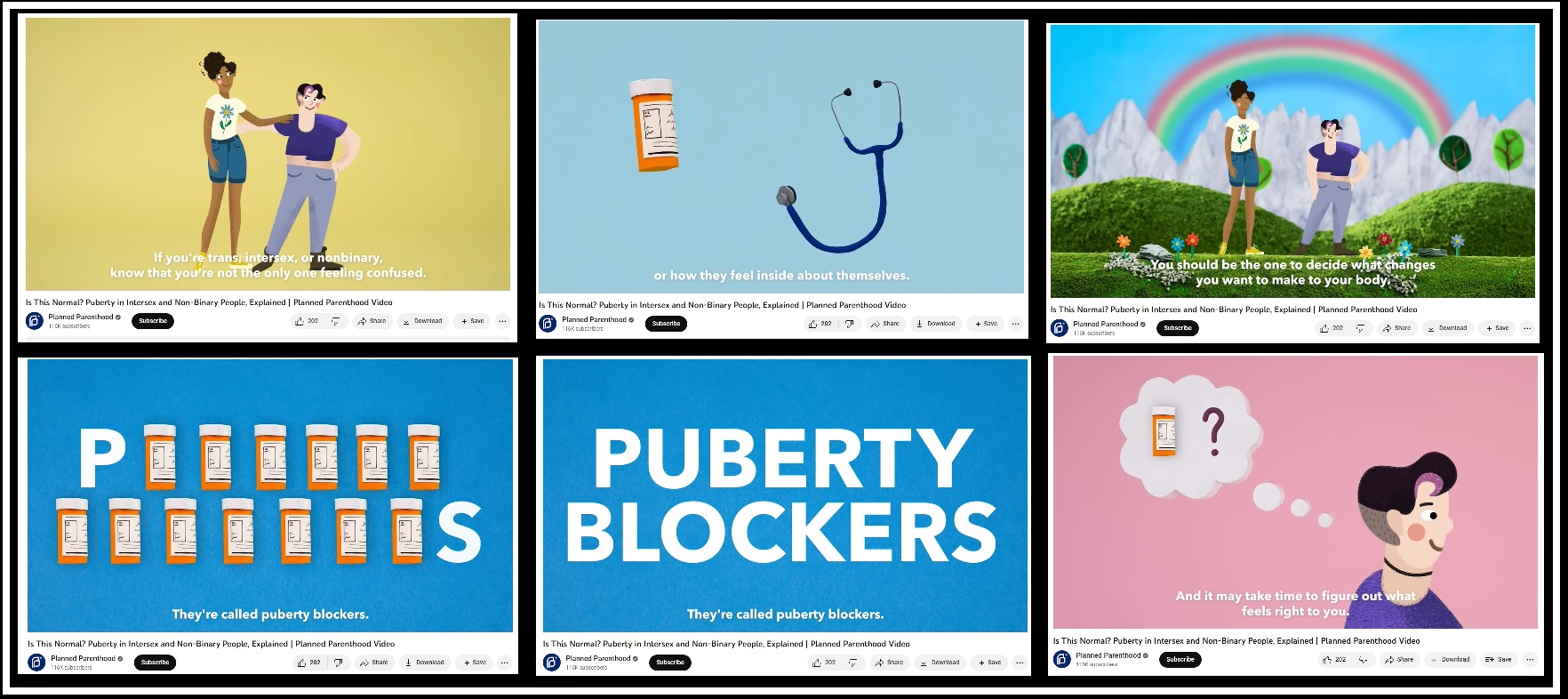 Image: Planned Parenthood grooming videos intersex nonbinary and trans vid promotes puberty blockers