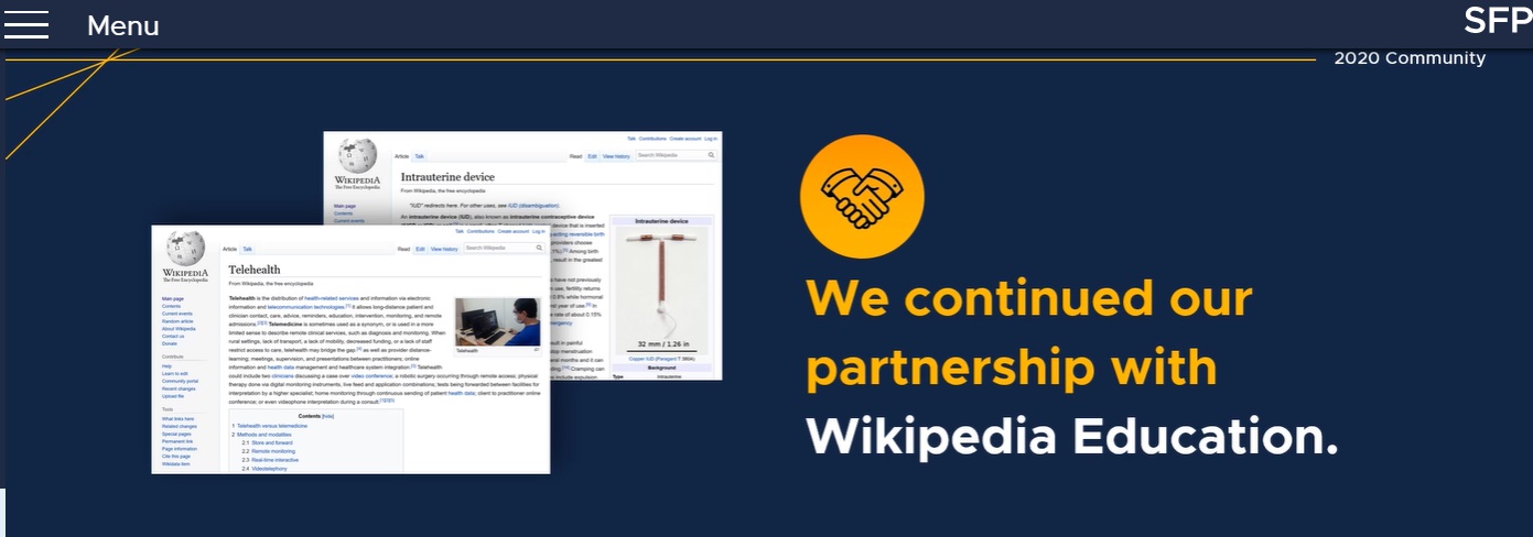 Image: Pro-abortion Society of Family Planning partners with Wikipedia