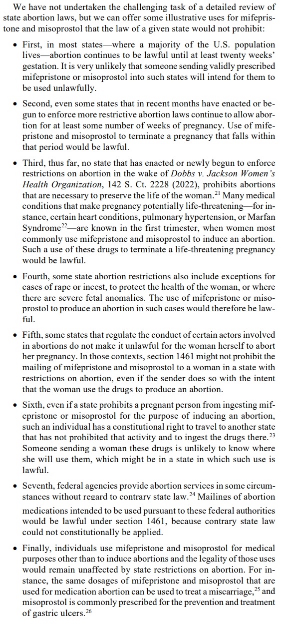 Image: DOJ reasons abortion pills should be legally mailed across states