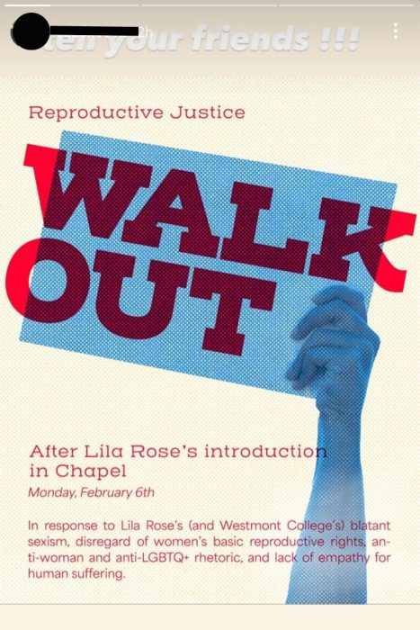 Lila Rose walkout