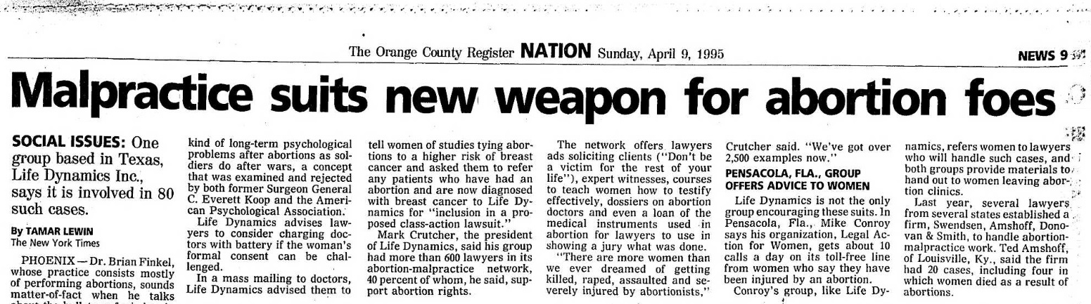 Image: Mark Crutcher led pro-life movement into medical malpractice lawsuits against the abortion industry