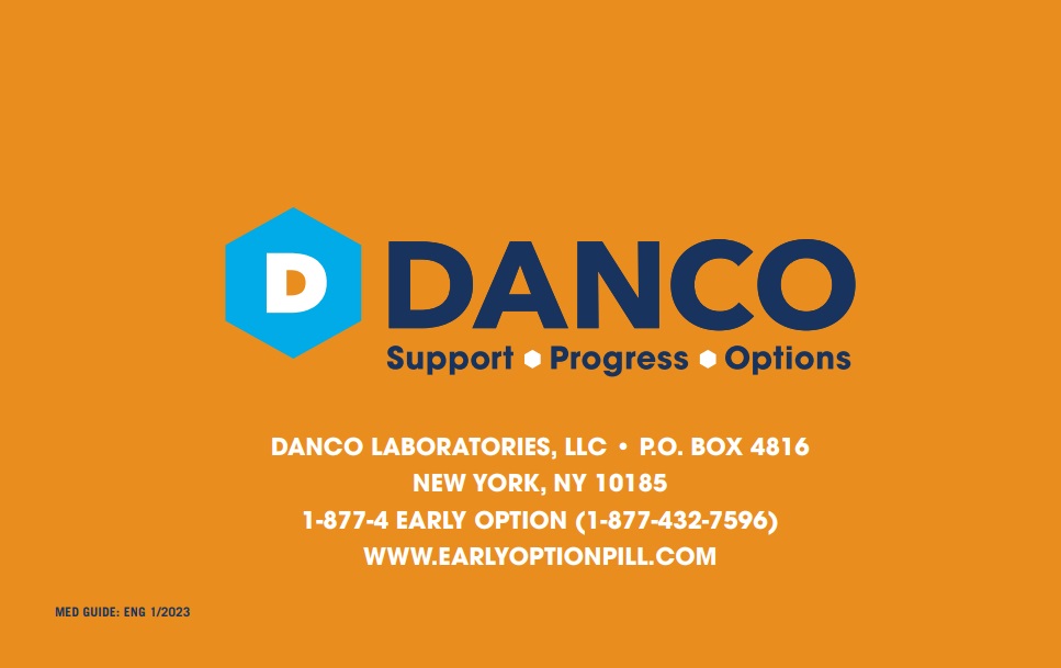Image: Abortion pill company Danco Laboratories headquartered in New York medication guide pamphlet