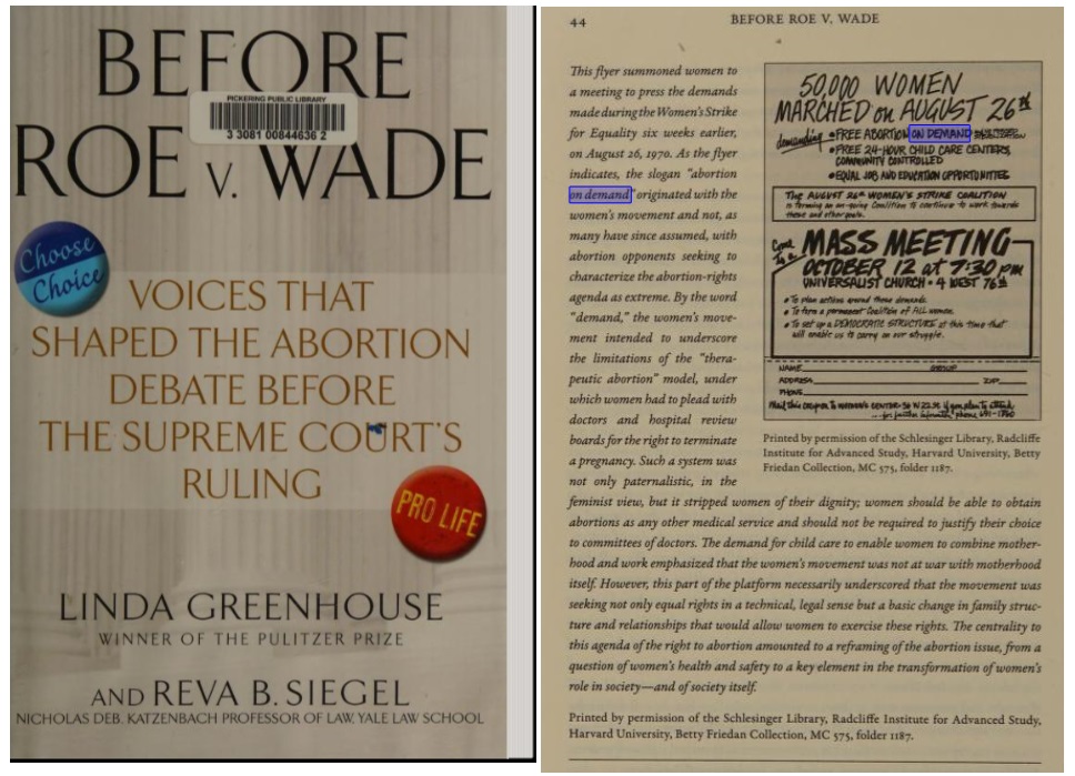 Abortion on Demand Originated with proabortion group (Image: Before Roe V. Wade by Linda Greenhouse)