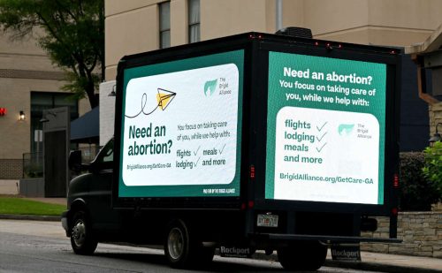 Pro-abortion billboards target pregnancy centers and universities in 3 states