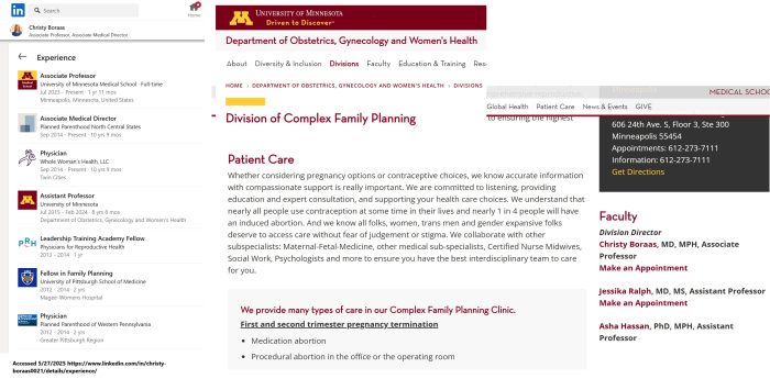 Minnesota Complex in Family Planning abortion training led by Christy Borass
