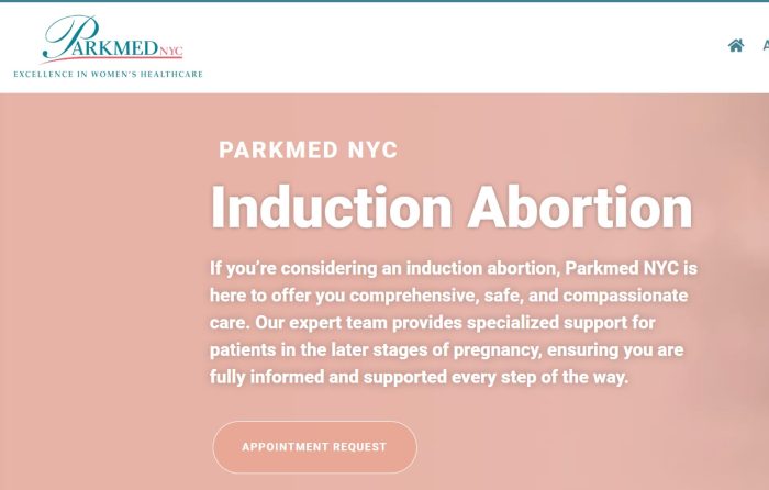 Park Med induction abortion in clinics